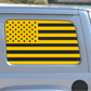 USA American Flag Rear Window Decal- Fits Jeep Wrangler JL