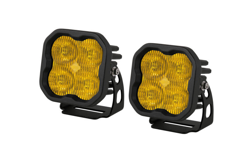 Diode Dynamics SS3 Pro ABL Yellow SAE Fog LED Pods, Standard Beam, Pair - DD6890P