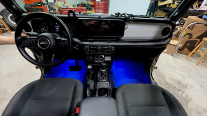 Dirt Road Cred Products LLC Front Jeep Wrangler & Gladiator High Power Floor Light Kit