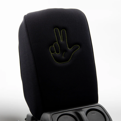 Distinction Applied Embroidered Armrest Center Console Cover "Peace Wave"