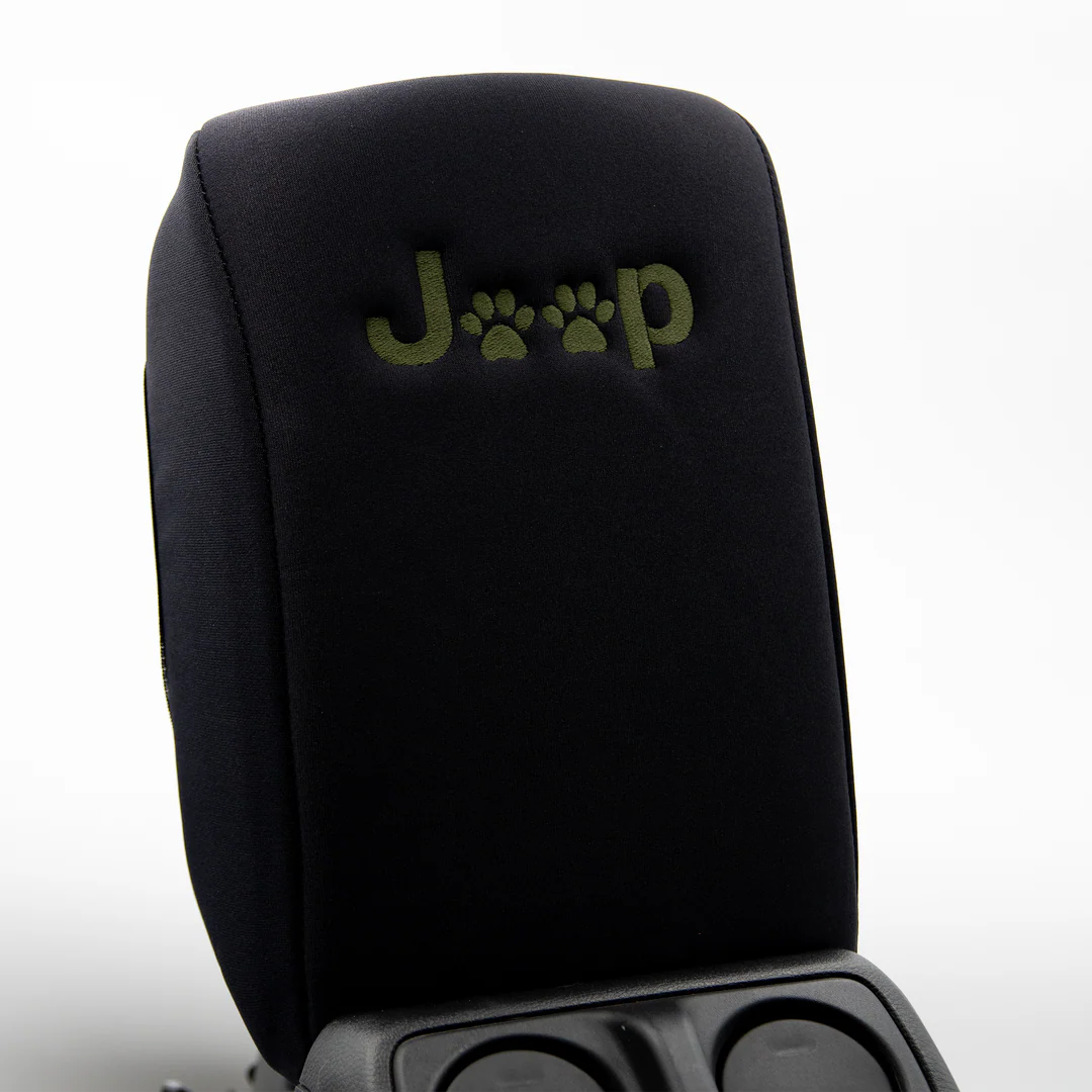 Distinction Applied Embroidered Center Console Armrest Cover "Paw Print"