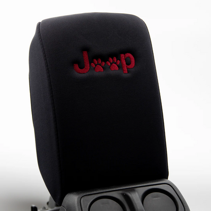 Distinction Applied Embroidered Center Console Armrest Cover "Paw Print"
