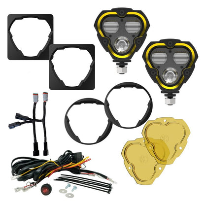 KC HiLiTES FLEX ERA 3 Dual Mode SAE Fog Lights 97147 2-Light Master Kit