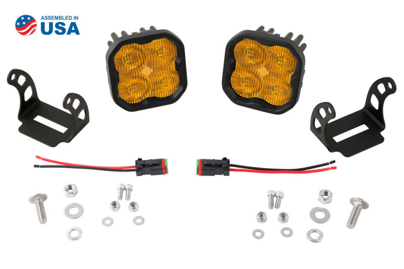 Diode Dynamics SS3 Max ABL Yellow Combo Standard LED Pods, Pair - DD6970P