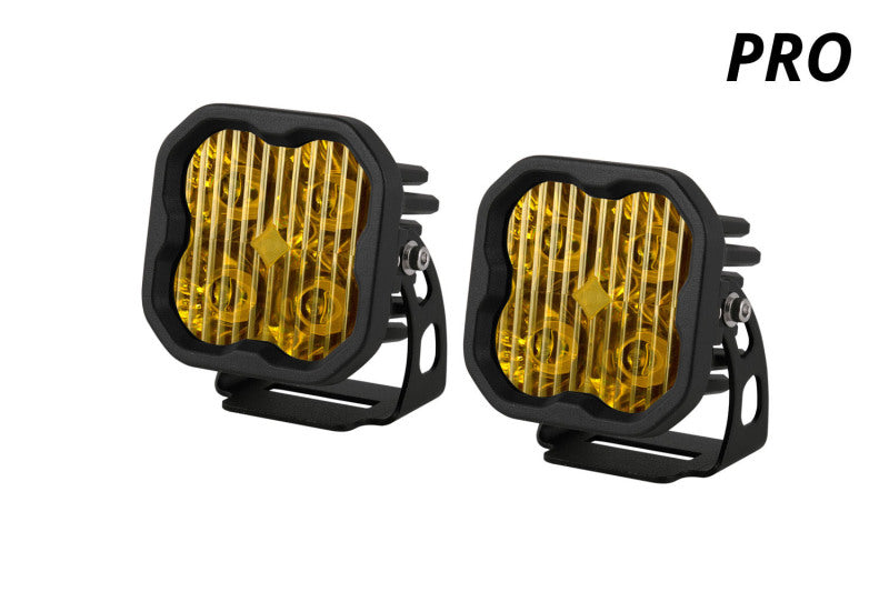 Diode Dynamics SS3 Pro ABL Yellow SAE Fog LED Pods, Standard Beam, Pair - DD6890P