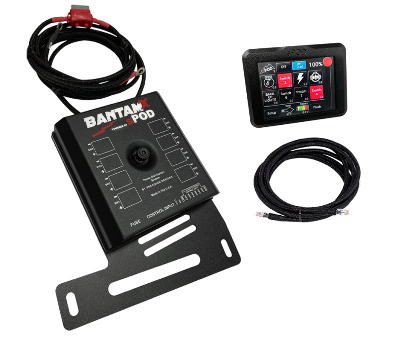sPOD 870035 BantamX Touchscreen Control System for 2007-2018 Jeep Wrangler JK