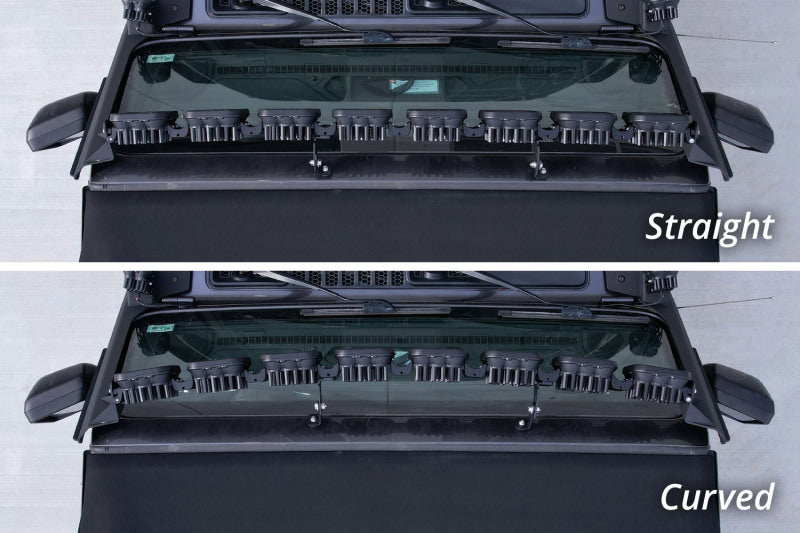 Diode Dynamics DD6821 Jeep JL Wrangler SS5 Sport CrossLink Windshield White Combo Lightbar Kit