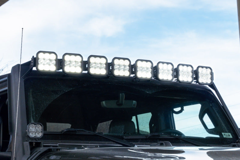 Diode Dynamics DD6821 Jeep JL Wrangler SS5 Sport CrossLink Windshield White Combo Lightbar Kit