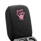 Distinction Applied Embroidered Armrest Center Console Cover "Good Vibes"