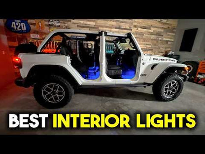 Dirt Road Cred Products LLC 4-Door Jeep Interior Lighting Kit for Jeep Wrangler and Gladiator