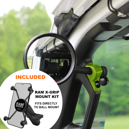 A-Pillar Side Mirror Set For 2024+ Jeep Wrangler JL & Gladiator - CMM Offroad