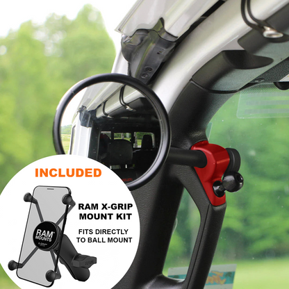A-Pillar Side Mirror Set For 2024+ Jeep Wrangler JL & Gladiator - CMM Offroad