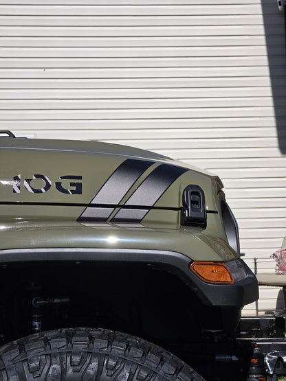Accent Color Hood Double Stripe Pair