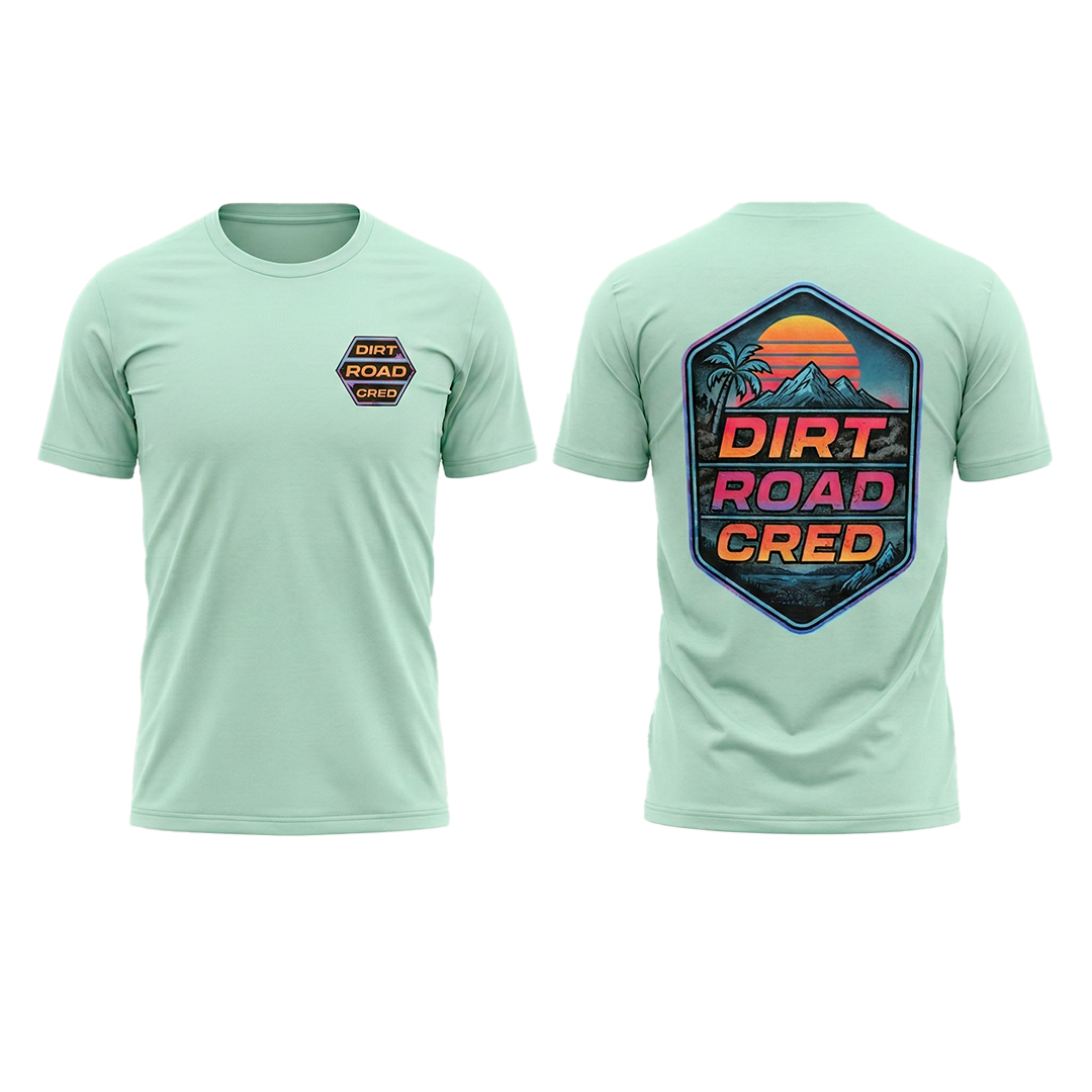 Dirt Road Cred Seafoam Beach  Shirt
