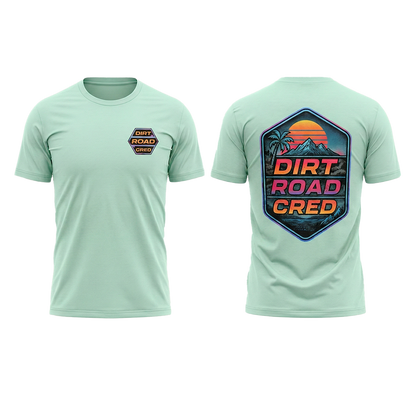 Dirt Road Cred Seafoam Beach  Shirt